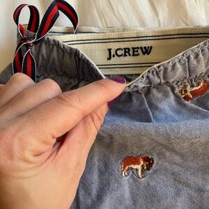 LIKE NEW J.Crew Blue Embroidered Men’s Lounge Pajama Pant with St Bernard Dogs 🐶